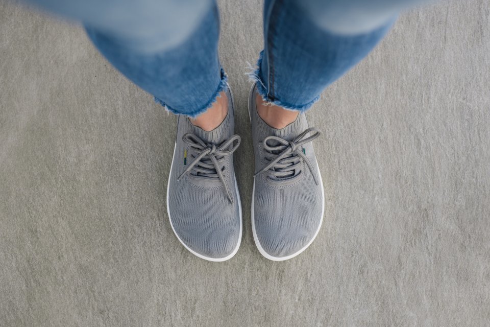 Barefoot scarpe Be Lenka Stride - Grey & White