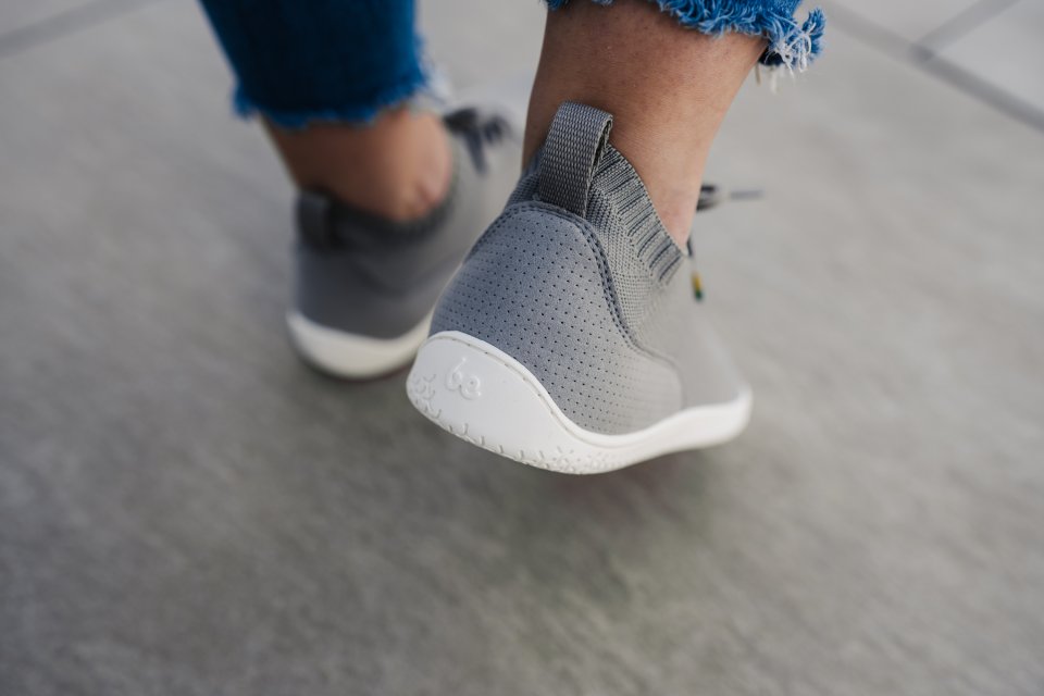 Barefoot Sneakers - Be Lenka Stride - Grey & White