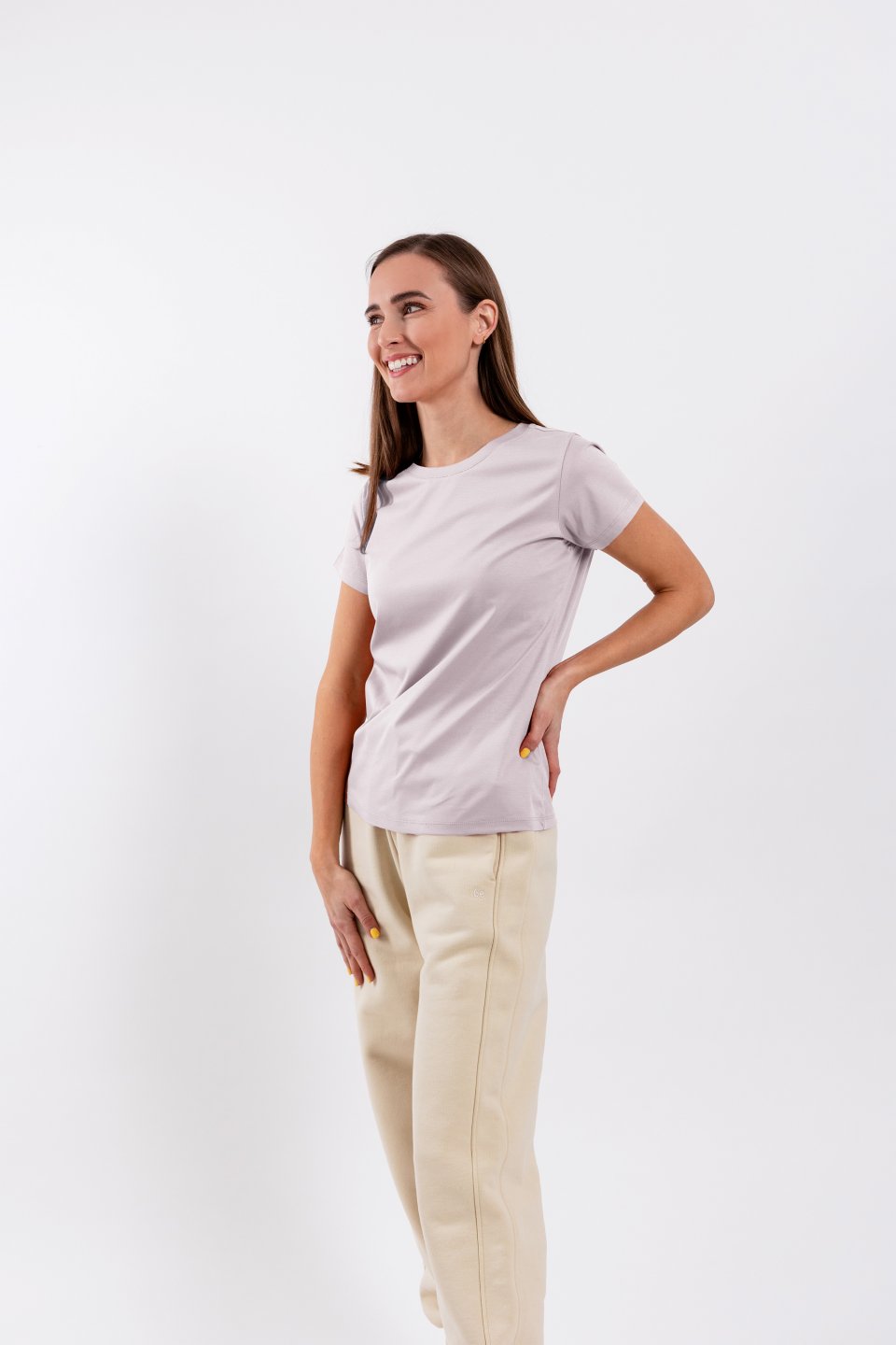 Damem T-Shirt mit Rundhalsausschnitt Be Lenka Essentials - Powder Pink