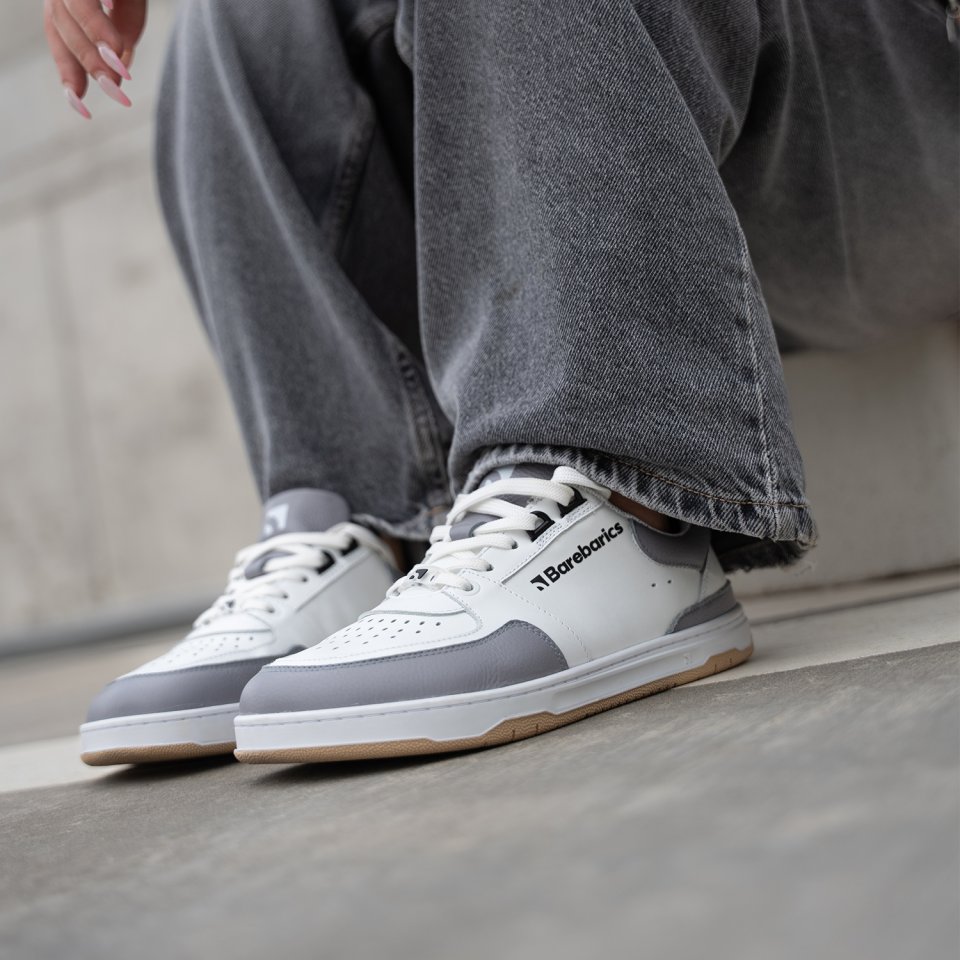 Barefoot Sneakers Barebarics Wave - White & Grey