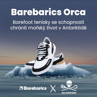 Velikost 45 | Barefoot tenisky Barebarics Revive X Sea Shepherd - Orca | Barebarics