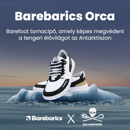 Barefoot tornacipő Barebarics Revive X Sea Shepherd - Orca | Be Lenka