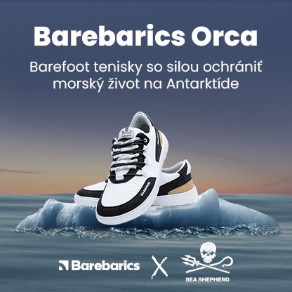 Veľkosť 41 | Barefoot tenisky Barebarics Revive X Sea Shepherd - Orca | Barebarics