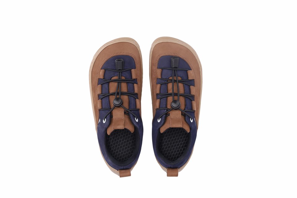 Dziecięce trampki barefoot Xplorer - Dark Brown & Navy