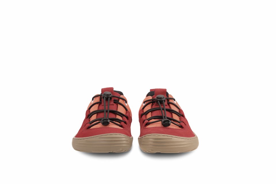 Baskets enfants barefoot Be Lenka Xplorer - Dark Red & Coral