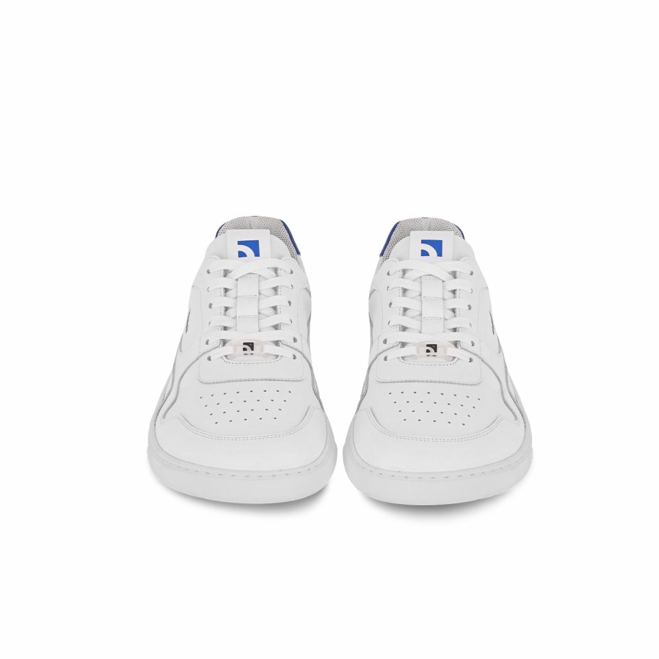 Barefoot tenisky Barebarics Zing - Brave Men Talk - White & Blue