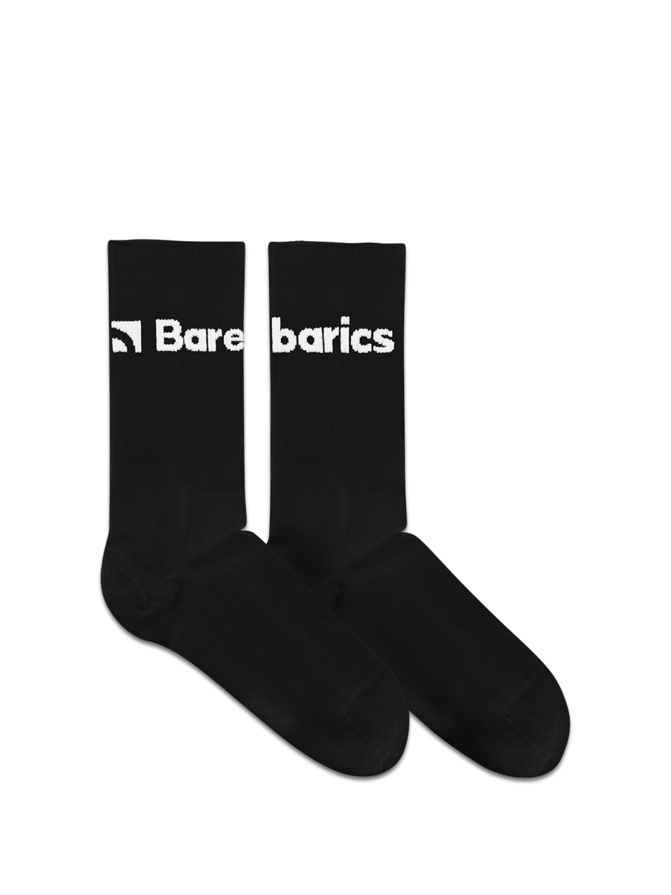 Barebarics - Barefoot calcetines - Crew - Black - Big logo - 3 pack