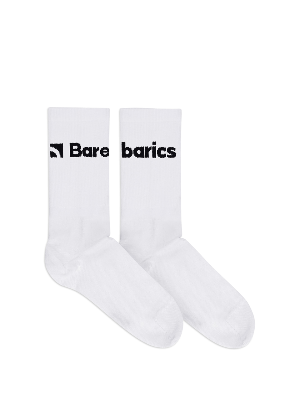 Barebarics - Barefoot calzini - Crew - White - Big logo