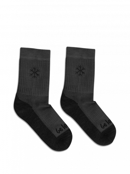 Dětské barefootové ponožky Be Lenka Kids - Crew - Merino Wool - Grey