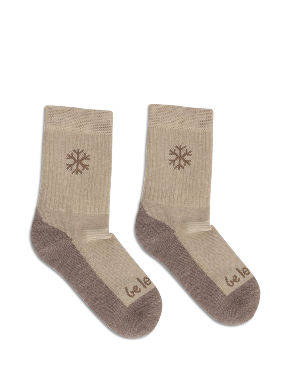 Dziecięce skarpety Barefoot Be Lenka Kids - Crew - Merino Wool - Beige