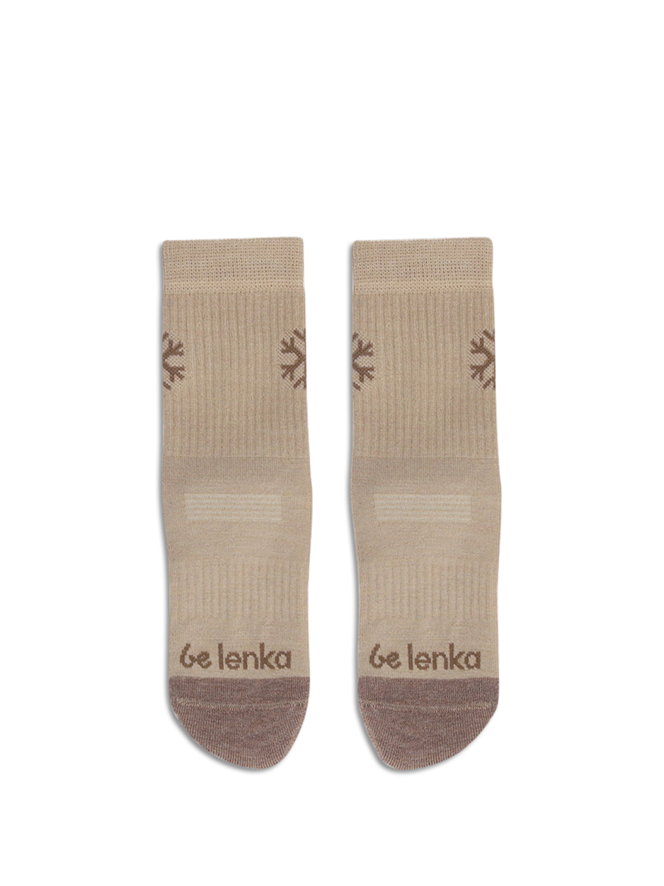 Dziecięce skarpety Barefoot Be Lenka Kids - Crew - Merino Wool - Beige