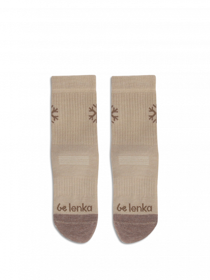 Kids barefoot Socks Be Lenka Kids - Crew - Merino Wool - Beige