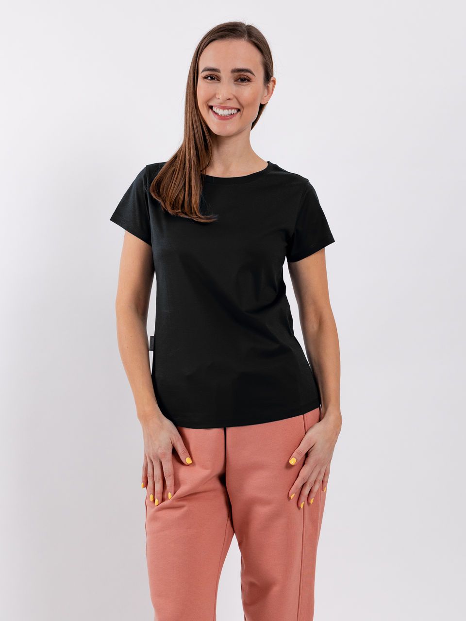 Camiseta de mujer con cuello redondo Be Lenka Essentials - Jet Black