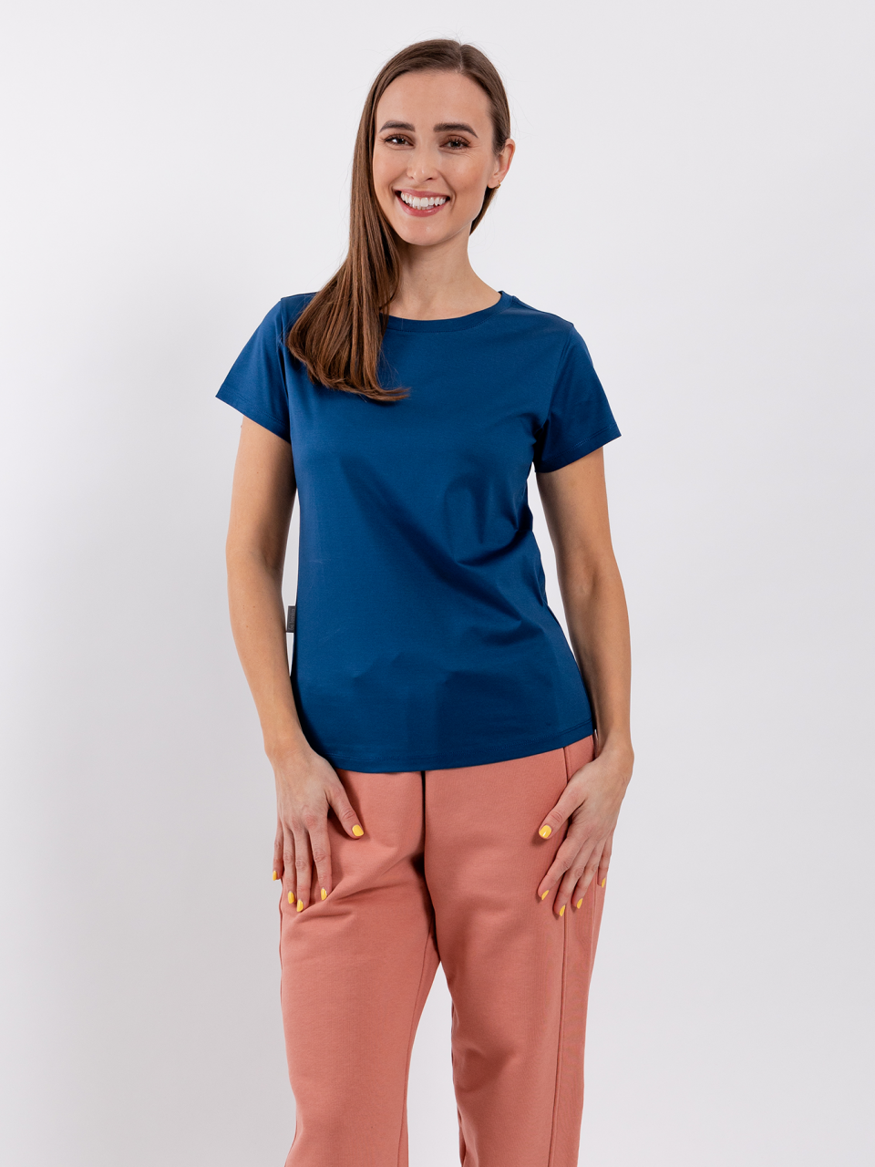 Damem T-Shirt mit Rundhalsausschnitt Be Lenka Essentials - Navy