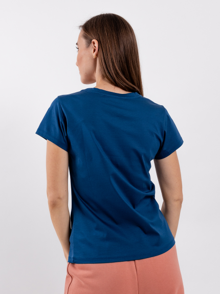 Camiseta de mujer con cuello redondo Be Lenka Essentials - Navy