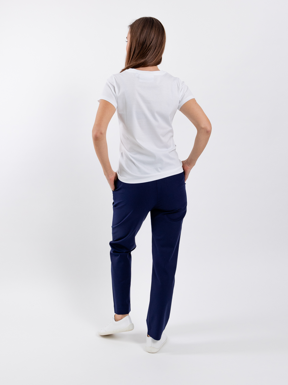 Damem T-Shirt mit Rundhalsausschnitt Be Lenka Essentials - White