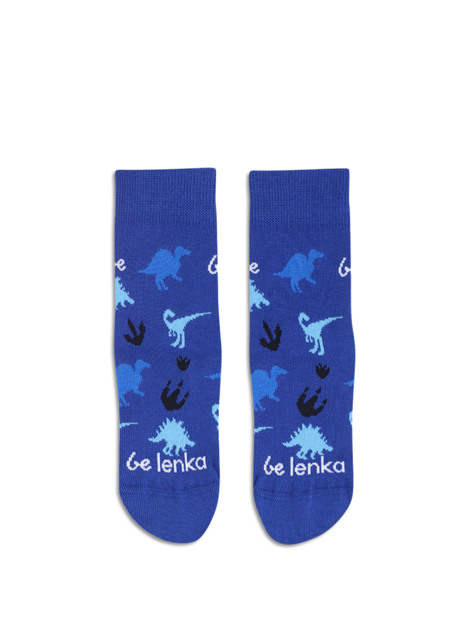 Barefoot calzini bambini Be Lenka Kids - Crew - Dino - Royal Blue