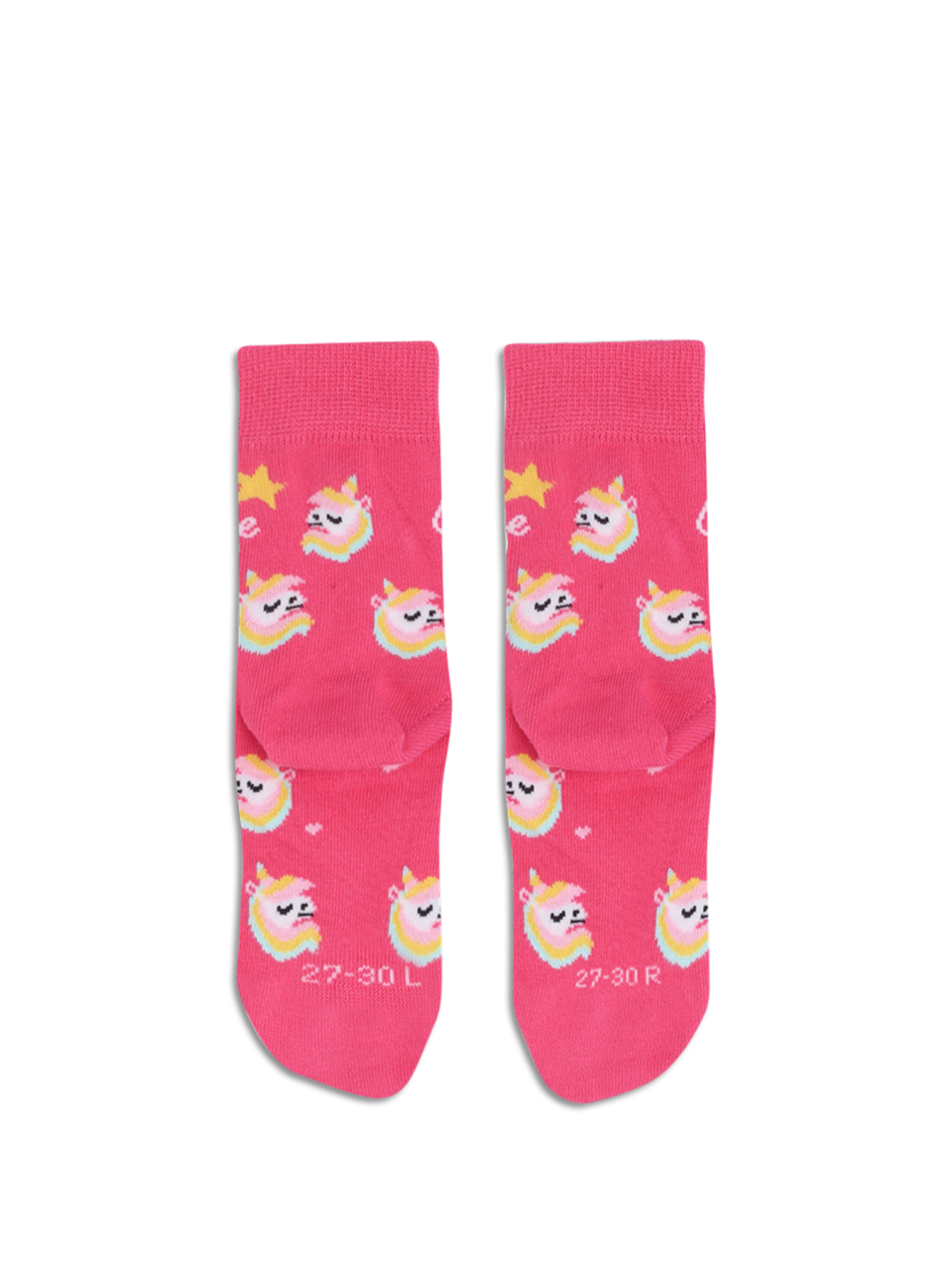 Chaussettes enfants Barefoot Be Lenka Kids - Crew - Unicorn - BubleGum Pink