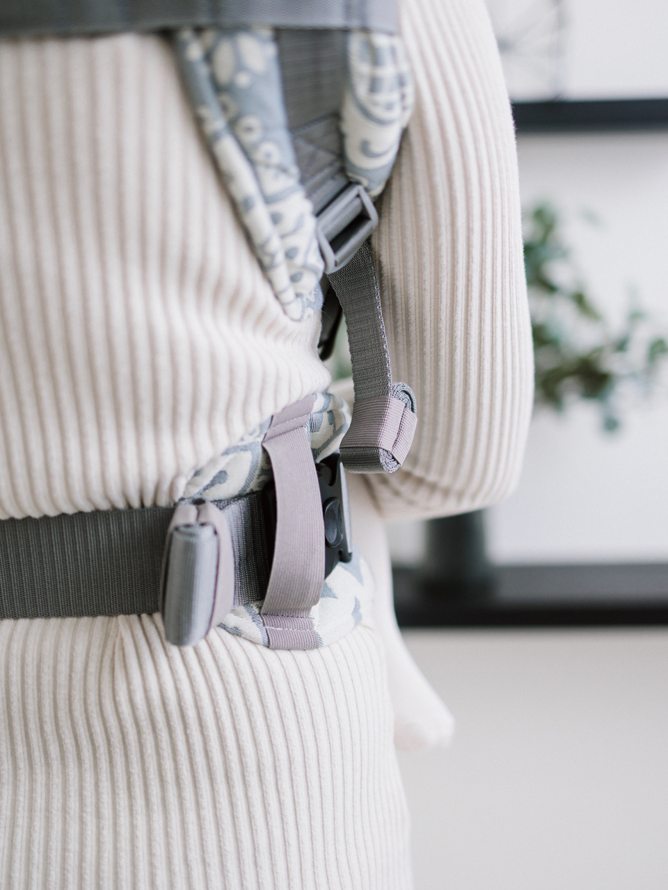 Baby carrier - Be Lenka Mini - Folk - Grey