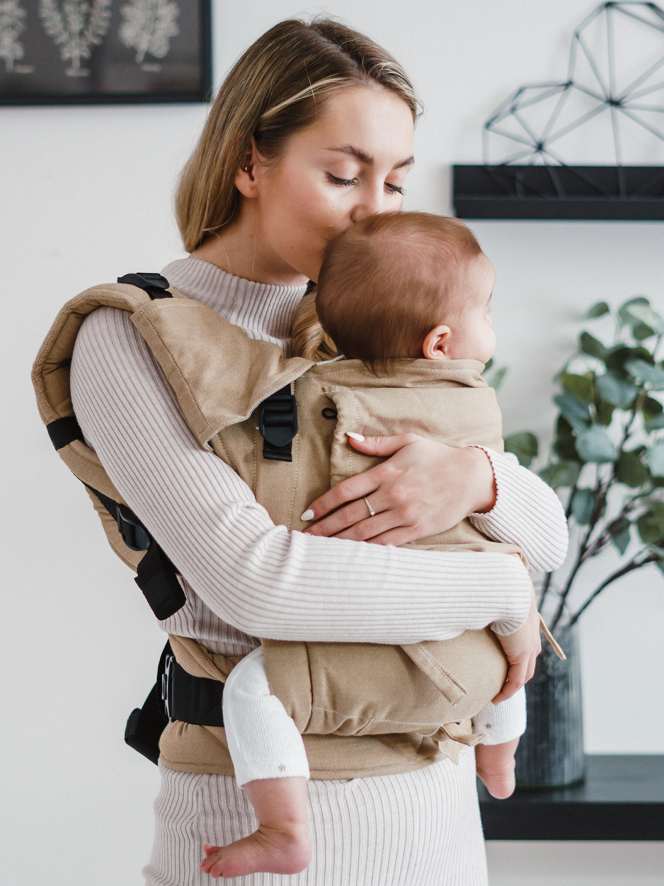 Baby carrier - Be Lenka Mini - Unicolor - Brown