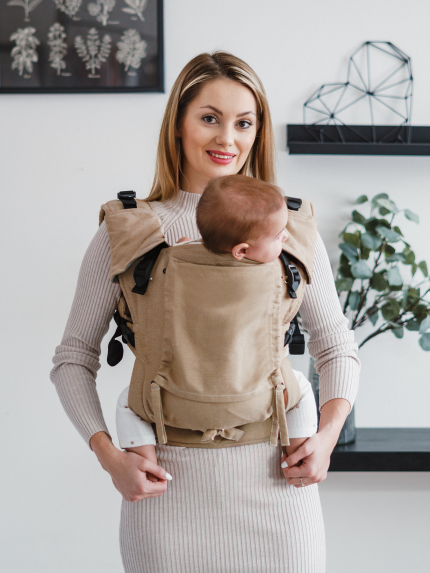 Baby carrier - Be Lenka Mini - Unicolor - Brown