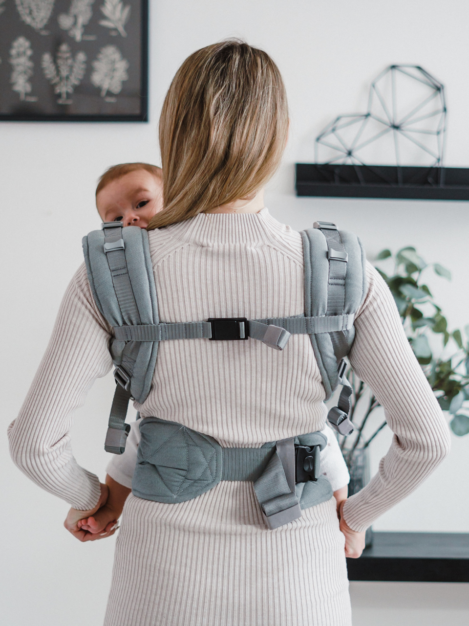 Baby carrier - Be Lenka Mini - Unicolor - Grey