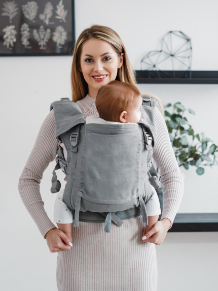 Porte-bébé Be Lenka Mini - Unicolore - Gris