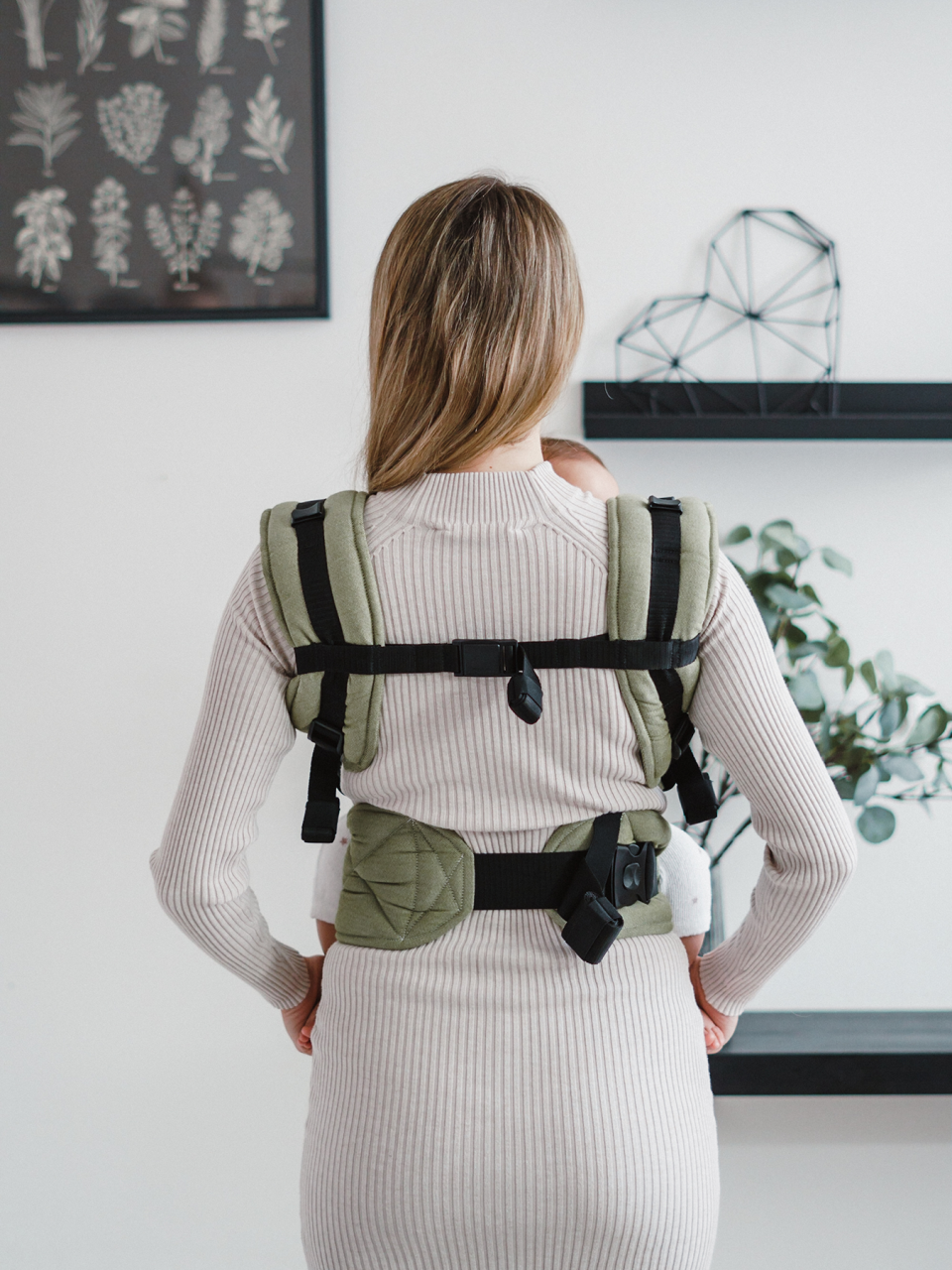 Baby carrier - Be Lenka Mini - Unicolor - Green