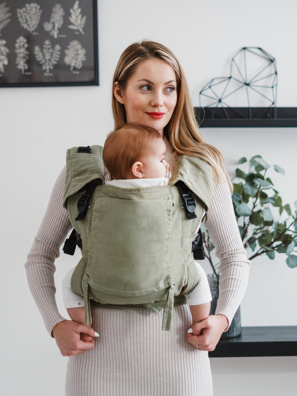 Porte-bébé Be Lenka Mini - Unicolore - Vert