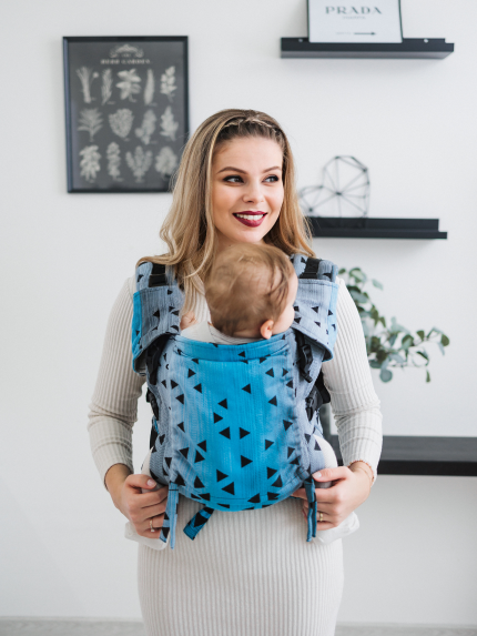 Baby carrier - Be Lenka Mini - Triangle - Sapphire