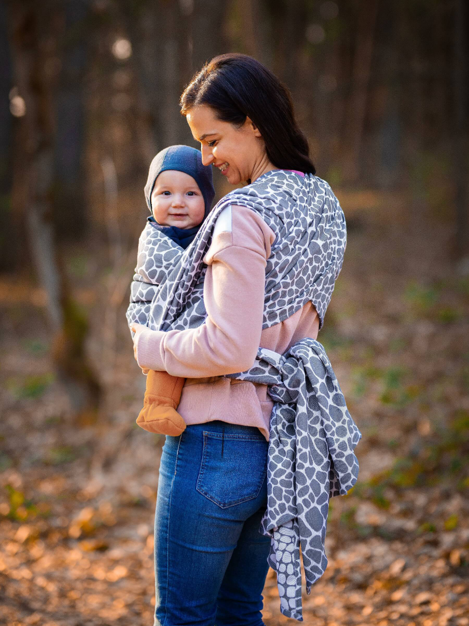 Baby Wrap Be Lenka Giraffe - Grey