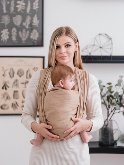 Fascia porta bambino Be Lenka Un colore - Marrone