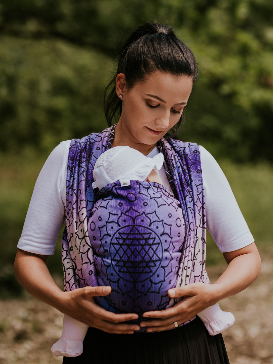 Fascia porta bambino Be Lenka Shri Yantra - Violet