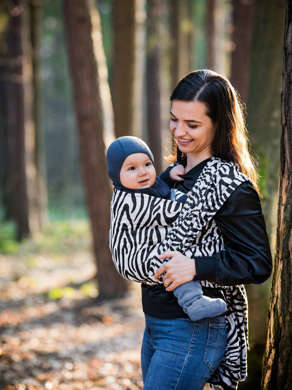 Baby Wrap Be Lenka Zebra - Black & White