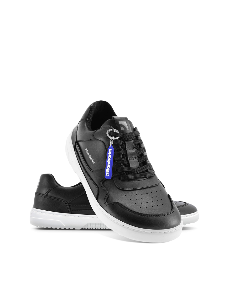 Barefoot Sneakers Barebarics Zing - Black & White - Leather