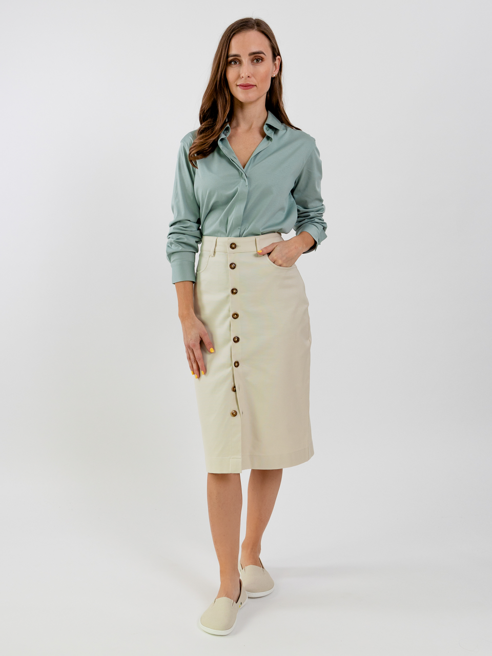 Camisa de mujer Be Lenka Essentials - Pistachio Green