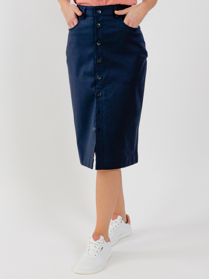 Jupe midi pour femme Be Lenka Essentials - Navy