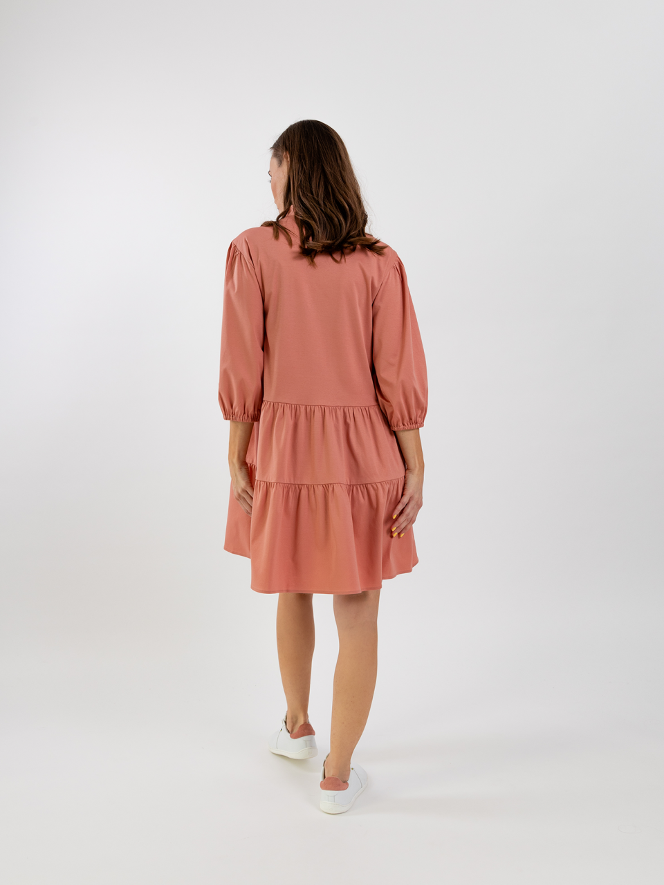 Women's Shirt Dress Be Lenka Essentials - Salmon Pink