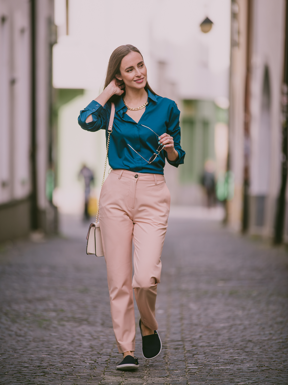 Pantalones de mujer Be Lenka Essentials - Nude pink