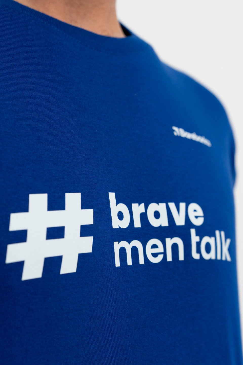 Unisex T-shirt Brave Men Talk - Cobalt Blue