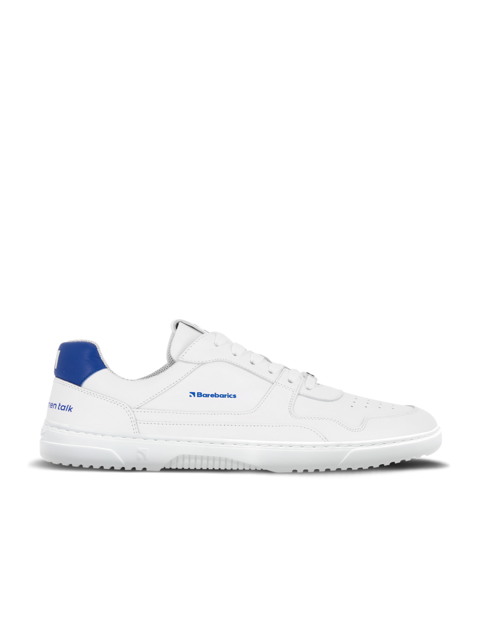 Barefoot Sneakers Barebarics Zing - Brave Men Talk - White & Blue