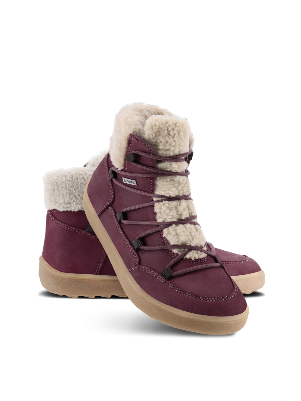 Winter Barfußschuhe Be Lenka Bliss - Burgundy Red