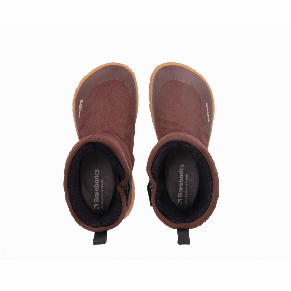 Zimné barefoot topánky Barebarics PolarStride - Copper Brown