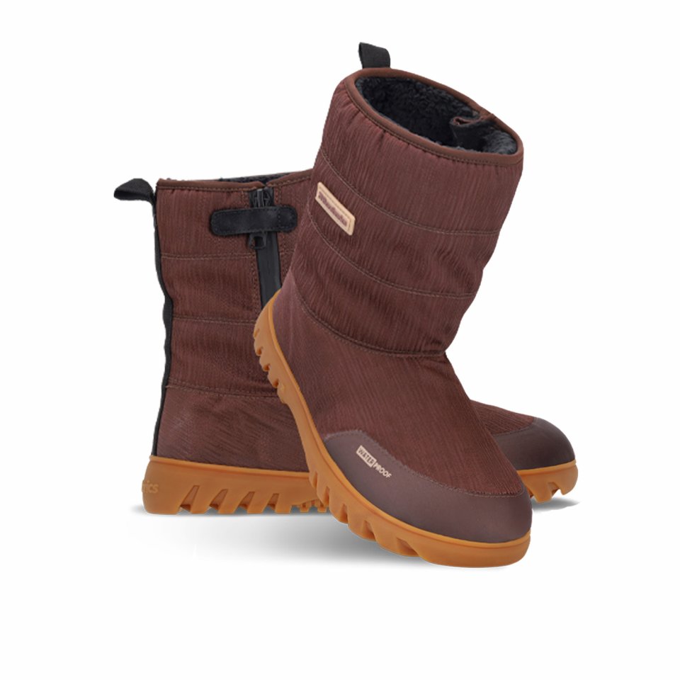 Winter Barfußschuhe Barebarics PolarStride - Copper Brown