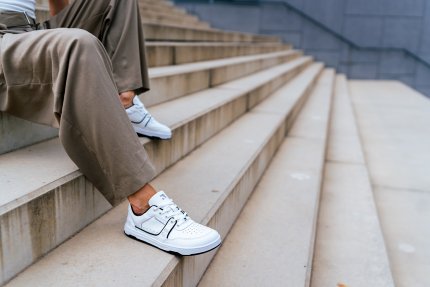 Barefoot Sneakers Barebarics Arise - White & Black