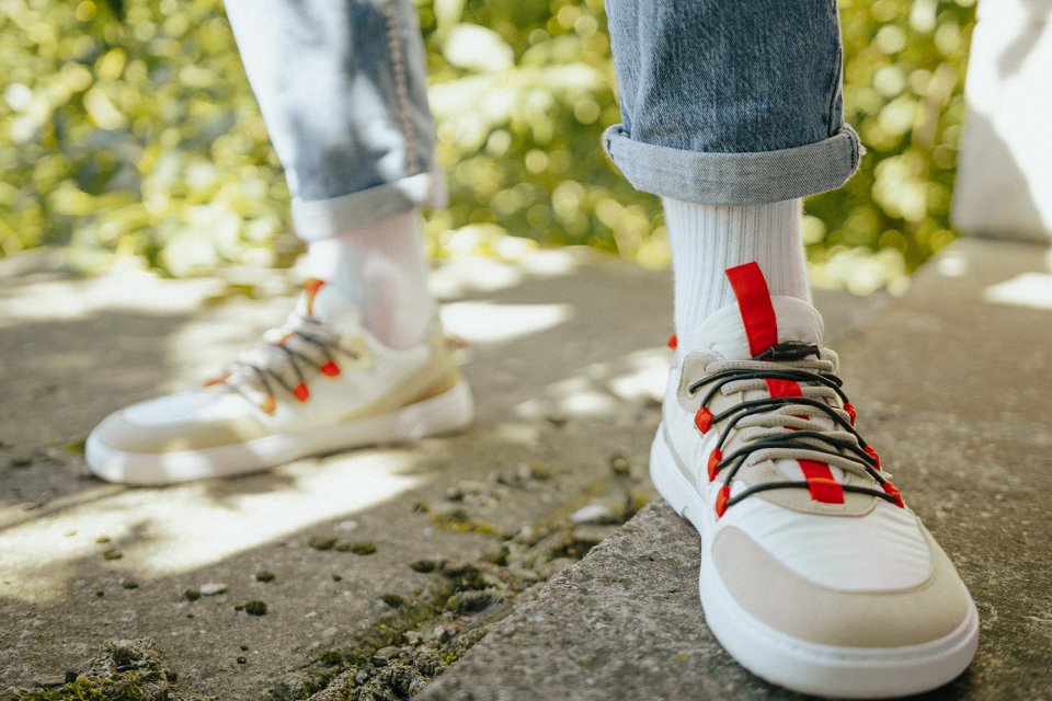 Barefoot Sneakers Barebarics - Revive - Beige & White