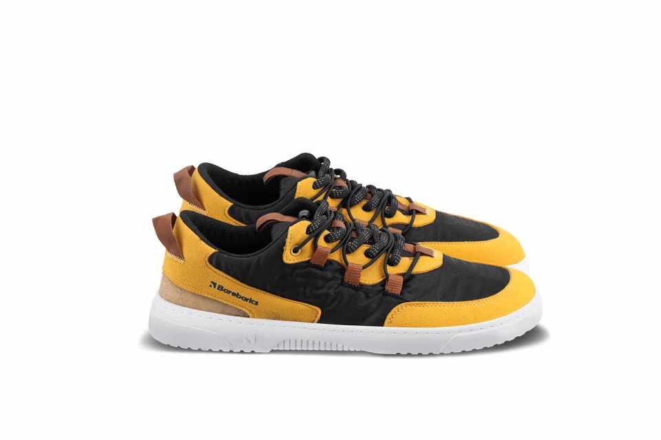 Barefoot Sneakers Barebarics Revive - Golden Yellow & Black