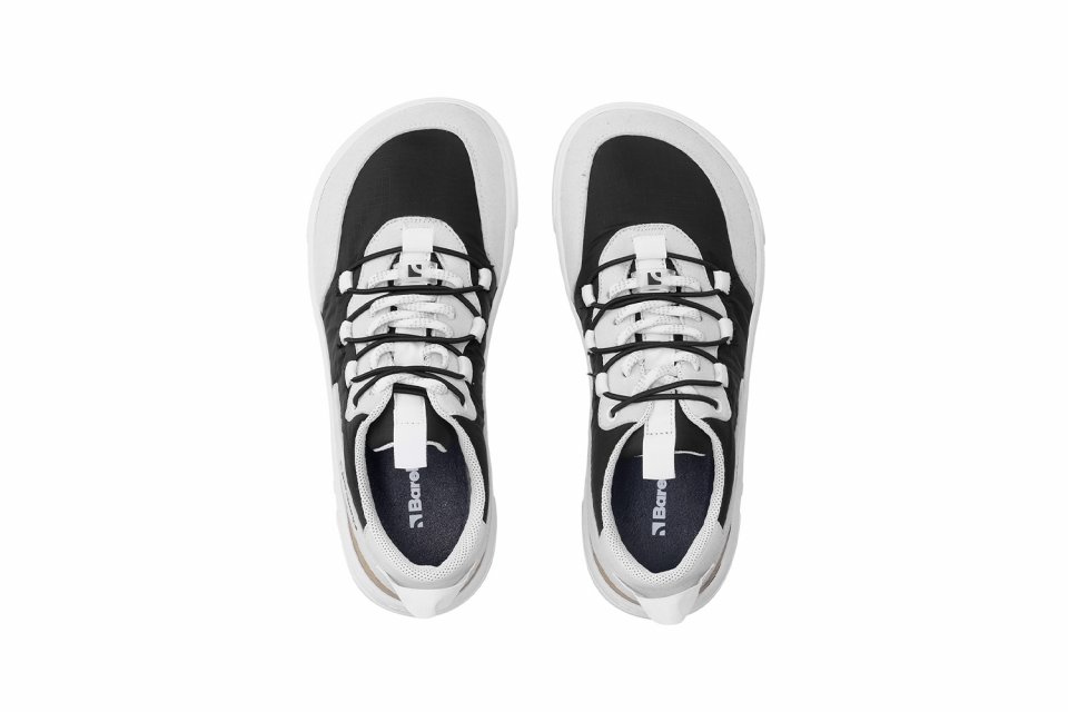 Barefoot Sneakers Barebarics Revive - Light Grey & Black