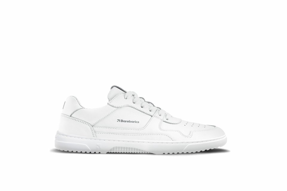 Barefoot tenisky Barebarics Zing - All White - Leather