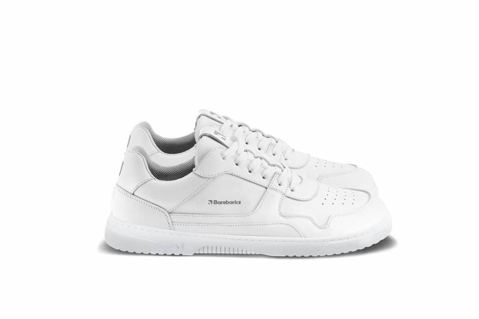 Barefoot tenisky Barebarics Zing - All White - Leather